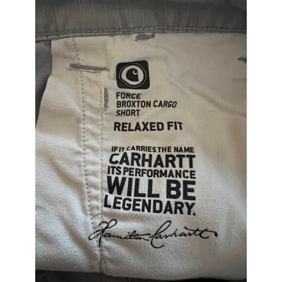 CARHARTT Shorts Men's 40 Gray Cotton Cargo Relaxed Fit - Picture 8 of 8
